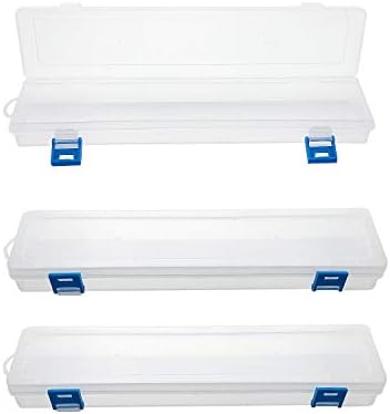 3PCS Brushes Storage Box Paint Brush Drawing Pen Container with Buckle Design