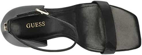 GUESS Women's Yael Heeled Sandal, Black 001, 8 | Image 4