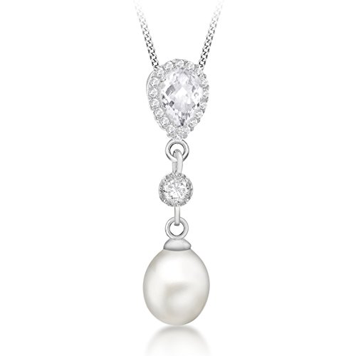 Pendentif Argent Sterling 925 Poire Oxyde de Zirconium Tuscany Silver pour femme
