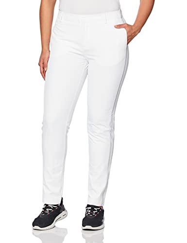 Under Armour Womens Links Pants, White (100)/Metallic Silver, 10