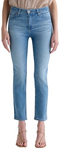 AG Womens Mari Mid Rise Slim Straight Crop Jean