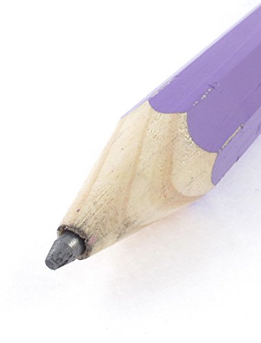 Lápiz gigante de madera con borrador rojo 33 cm miniatura 3