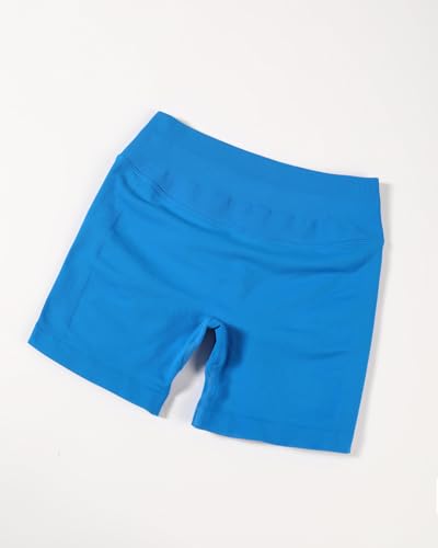 Image of AUROLA Influence Workout Shorts for Women,2.5 3.5 4.5 5.5 6.5 No Roll Up Squat Proof Scrunch Seamless Compression Gym Short