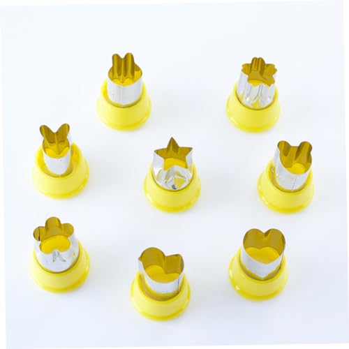 Hoement 8-teiliges Gemüse Und Obst Ausstecher Satz Edelstahl Formen Für Kekse Plätzchen Diy Backwerkzeuge Mit Stern Herz Tierformen
