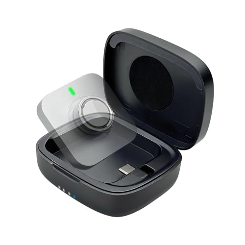 finlusri Wireless Charging Case for Oura Ring gen 4 & gen 3 Charger, 1000mAh Portable Travel Chargering Station Fits All-Sized Ring Gen 4 | Gen 3 (Official Charger NOT Included)