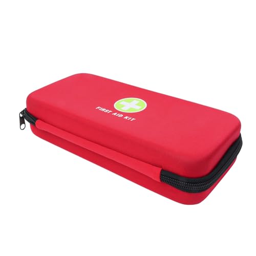 Image of First Aid Hard Case Empty First Aid Hard Emergency Case Bags EVA Red Medical Bag for Home Health Office Car Camping Outdoors First Responder (Red G)