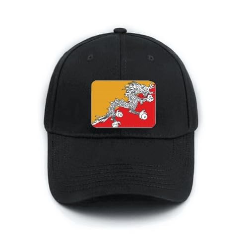 Casquette de baseball noire Bhoutan réglable contre le soleil au quotidien