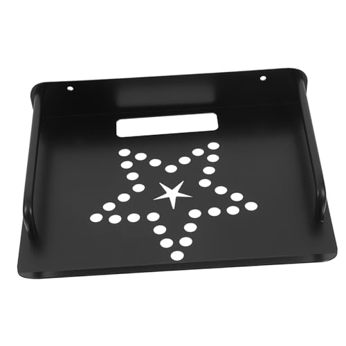 VALICLUD Wandmontierter Routerhalter aus Schwarzem Space Aluminium Platzsparendes Stabiles Regal für Router und Projektoren Einfache Montage an Fliesen Vielseitiger Wandhalter...