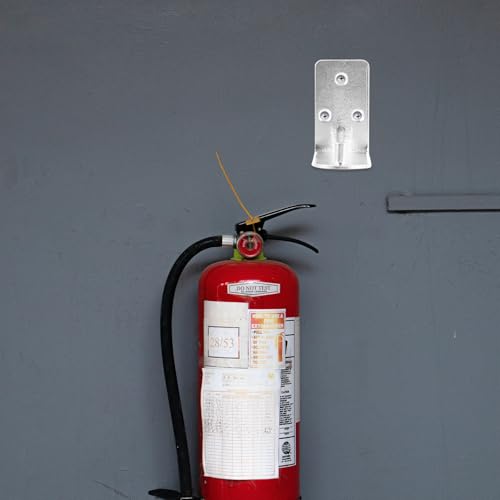 Ganchos de extintor ABOOFAN para evitar caídas, soportes en L de hierro para montaje en pared, 10u 5
