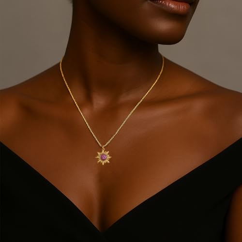 Rapunz Sun Necklace for Women Tangled Necklace Gold Sun Necklaces Opal Pendant Neckalces Healing Crystal Necklaces Christmas Trendy Jewelry2