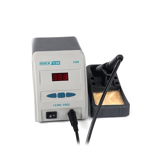 Estación de soldadura QUICK/SUNSHINE 236 220V 90W ESD segura sin plomo con temperatura ajustable, soldador para retrabajo BGA