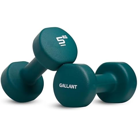 Gallant 5kg Neoprene Dumbbells Set for Fitness Cover