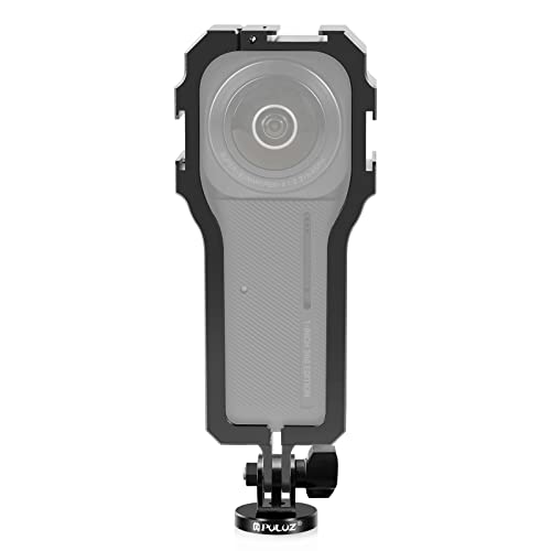 PULUZ Frame Cage Protective Cover for Insta360 ONE RS 1-Inch 360 Edition, Mounting Bracket Protective Case Cage with Cold Shoe
