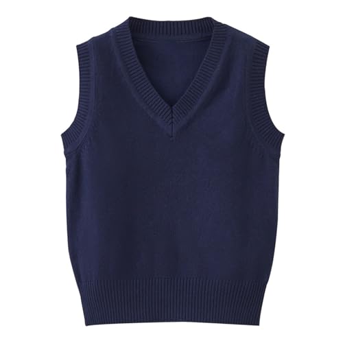 Boys Knitted Sweaters Vest Kids School 𝐏reppy Waistcoat Warm V Neck Sleeveless Knit 18 Month Girl Clothes Summer