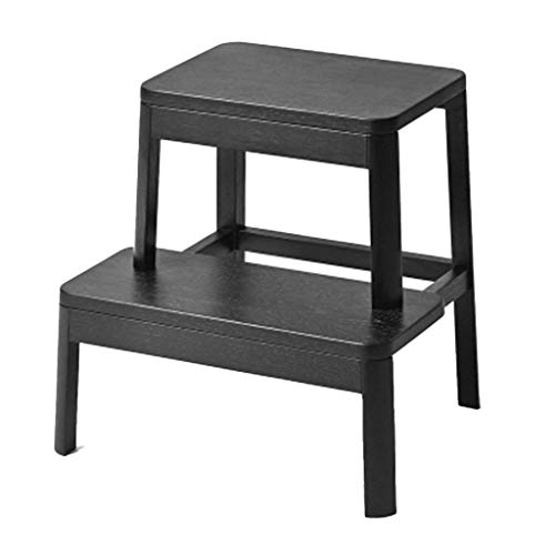 FALIYORS Step Stool, Solid Wood Shoe Platform, Home Creative Stool, Bench, Step Stool (Color : #1)