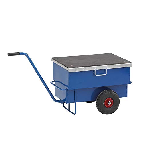 Werkzeugwagen Handwagen 250 kg, LxBxH 940 x 620 x 610 mm, Volumen: 160 l, blau