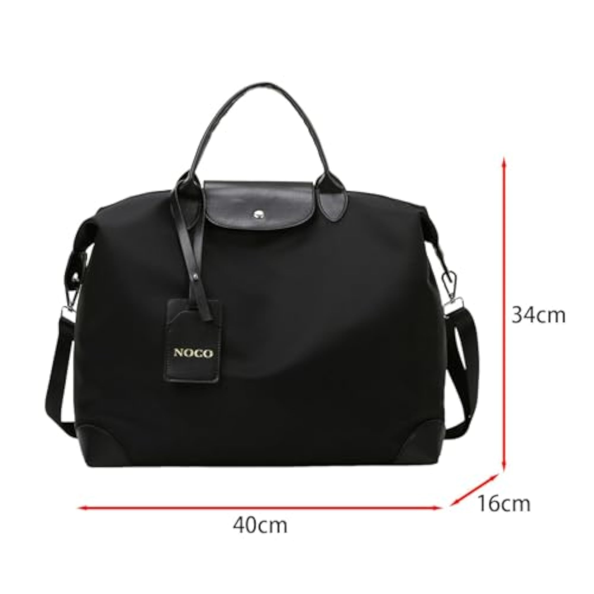Black Sports Gym Bag Pouch for Travel