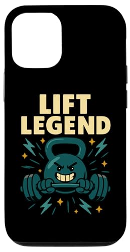 Lift Legend ジム ワークアウト グラフィック 面白い フィットネス スマホケース iPhone 12/12 Pro 用