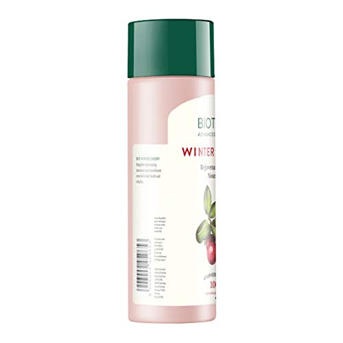 Biotique Winter Cherry Rejuvenating Body Lotion | Moisturizes and Hydrates the Skin | Prevents Ageing, Wrinkles and Dark Spots| 100% Botanical Extracts| Suitable for All Skin Types | 190ml