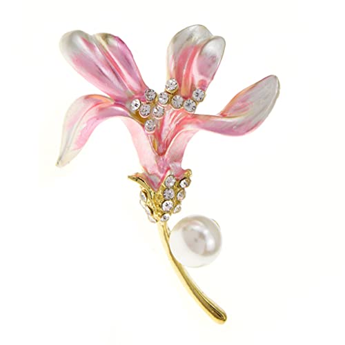 Broche fleur de lys bleue cadeau idéal pour banquet d'anniversaire