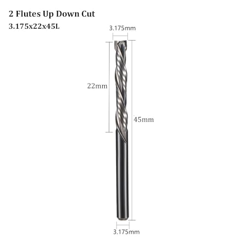 Brocas para fresadora de doble filo con corte vertical limpio para grabado plano en madera 3