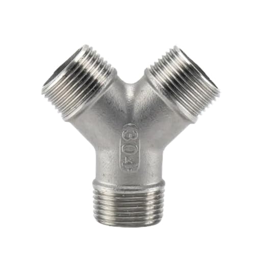 Conector Y de acero inoxidable 304 de 1/4 machon divisor de 3 vias bsp dn8 2