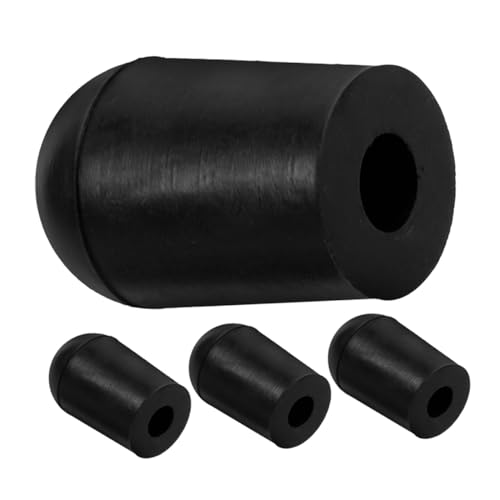 Levemolo 4pcs Double Bass Endpin Pad Non-slip Cap for Upright Bass Sturdy Rubber Material Endpin Protector