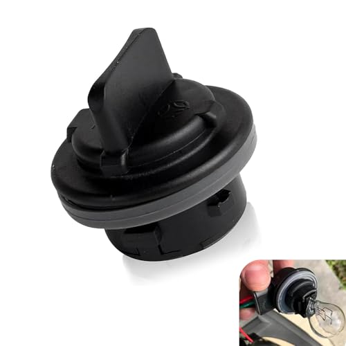 Cuymoap Car Turn Signal Socket, 2-pin Plug and Play Front Turn Bulb Base, Waterproof Fixing Holder Assembly Replacement OEM# 92166-3K000 54213SR, Compatible with Kia Soul Elantra (Black)