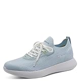 Tamaris Damen Low-Top Sneaker, Frauen Sneaker,metallic,pink,Cognac,Antelope,Folk,Taupe,weiblich,Lady,Ladies,Women’s,Woman,Light Blue,42 EU