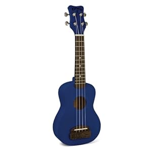 Kohala KTSBL Tiki Soprano Ukulele – Ocean Blue