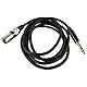 CENPEK Stereo-Audiokabel TRS 6,35 mm Stecker auf XLR-Stecker, 2 m, für Mischpulte, Mikrofone, Lautsprecher, Studio, Live-Tonaufnahmen