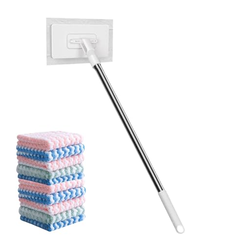 Weldphur Mopa para Polvo - 360 Grados Giratorio 99 Cm Quitapolvos,Mopa De Suelo - para Limpiar Apartamento Hotel Hogar Utilidad Mantenimiento Rutinario Casa Vida Residencia Estudiantil
