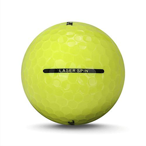 Ram 72 Golf Laser Spin Golf Balls - Incredible Value Golf Balls - Yellow