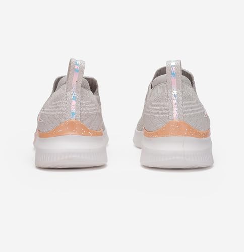 Image of XTEP Running Shoes for Women Breathable Knitted Pull On Sports Walking Shoes Lightweight Casual Sneakers