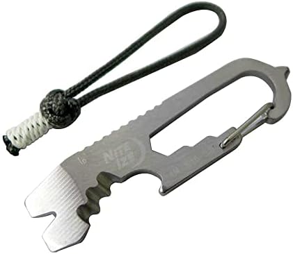 NITE-IZE Nite Ize Doo Hicky Plus Key Tool, Stainless Steel, Genuine Japanese Product, Royal Breeze, Original, Phosphorescent Tip, Paracord Lanyard Included