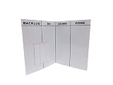 Scrum on the Go Board 12' X 18' Board, Folds to 9' x 12' with 15 Pack Dry Erase Magnets Used and Designed by Navy Seals
