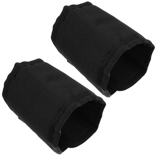 Botas protectoras de tela Oxford negras para caballos pack de 2 2