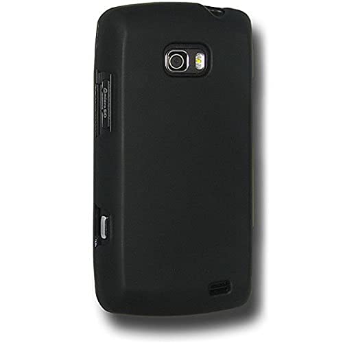 Amzer Rubberized Snap-On Crystal Hard Case for LG Ally VS740 - Black