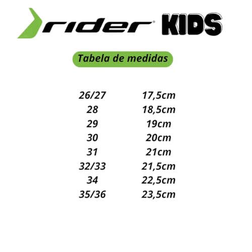 Papete Sandália Infantil Rider Free Style II Calce Fácil Azul (Azul, BR, Criança de 4 a 8 anos, Numé