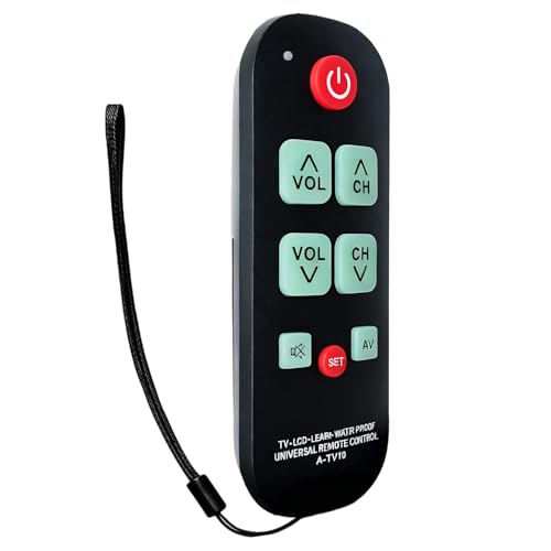 Universal Fernbedienung, TV-Fernbedienung mit großen Tasten für Senioren Und Kompatibel mit LG Vizio Sharp Zenith Panasonic Philips Sony ECA TV,Kabel IR Geräte, Menschen Einfach für Ältere