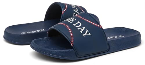 Image of INMINPIN Kids Boys Girls Ball Sprots Slides Sandals Ultra Comfortable Beach Pool Shower Shoes House Slide Indoor Outdoor for Sports Fan