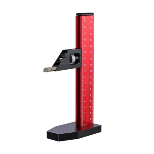 [Comodità a doppia scala] La doppia scala metrica e le scale consentono di misurare e contrassegnare le unità preferite senza conversione, accelerando la configurazione per seghe da tavolo, tavoli router e maschere.