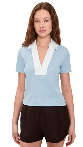 Tanya Taylor Womens Melanie Top Powder Blue S