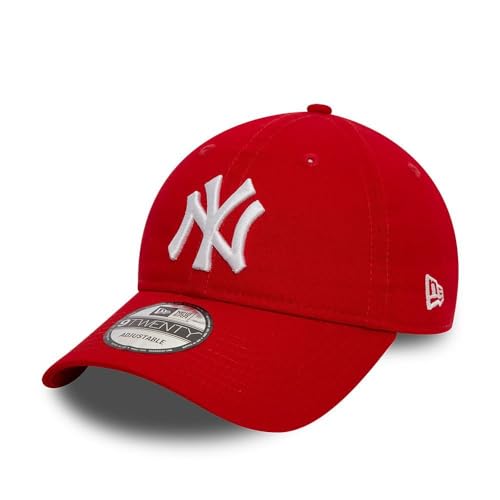 New Era New York Yankees MLB League Essential Rojo 9Twenty Gorra Ajustable