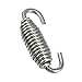 X AUTOHAUX 10 Pcs Motorcycles Universal Exhaust Pipe Spring with Hook 54mm 2.13