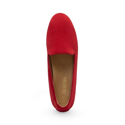 Image of DREAM PAIRS Round Toe Flats for Women Dressy Comfortable, Slip-On Dress Business Casual Office Work Shoes for Women