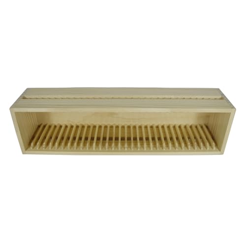 CD Holder Rack, Natural Pine Wood CD Cases Storage Box Organizer DVD Display Shelf for Movie Cases, DVDs, Cassette Tape, Holds up to 31 CD Cases