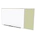 Ghent Style C 4 x 8 Feet Combination Board, Porcelain Magnetic Whiteboard and Vinyl Fabric Bulletin Board, Caramel , Made in the USA