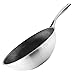 SILBERTHAL Wokpfanne Induktion 28 cm - Edelstahl Wok mit Anti-Haftbeschichtung - Für alle Herdarten - Backofenfest - Inkl. Pfannenschutz