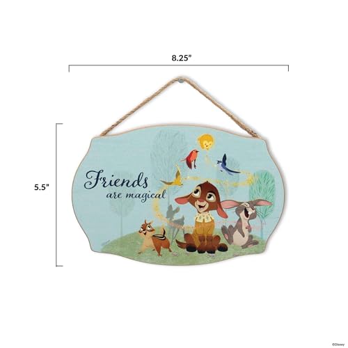 Disney Wish Friends Are Magical Hanging Wood Wall Decor - Adorable Wish Sign for Kids' Bedroom or Play Room